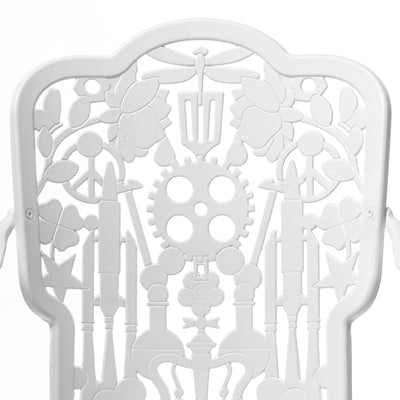 Industry Collection ALUMINIUM ARMCHAIR - WHITE detail image - Resin Society