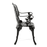 Industry Collection ALUMINIUM ARMCHAIR - BLACK detail image - Resin Society