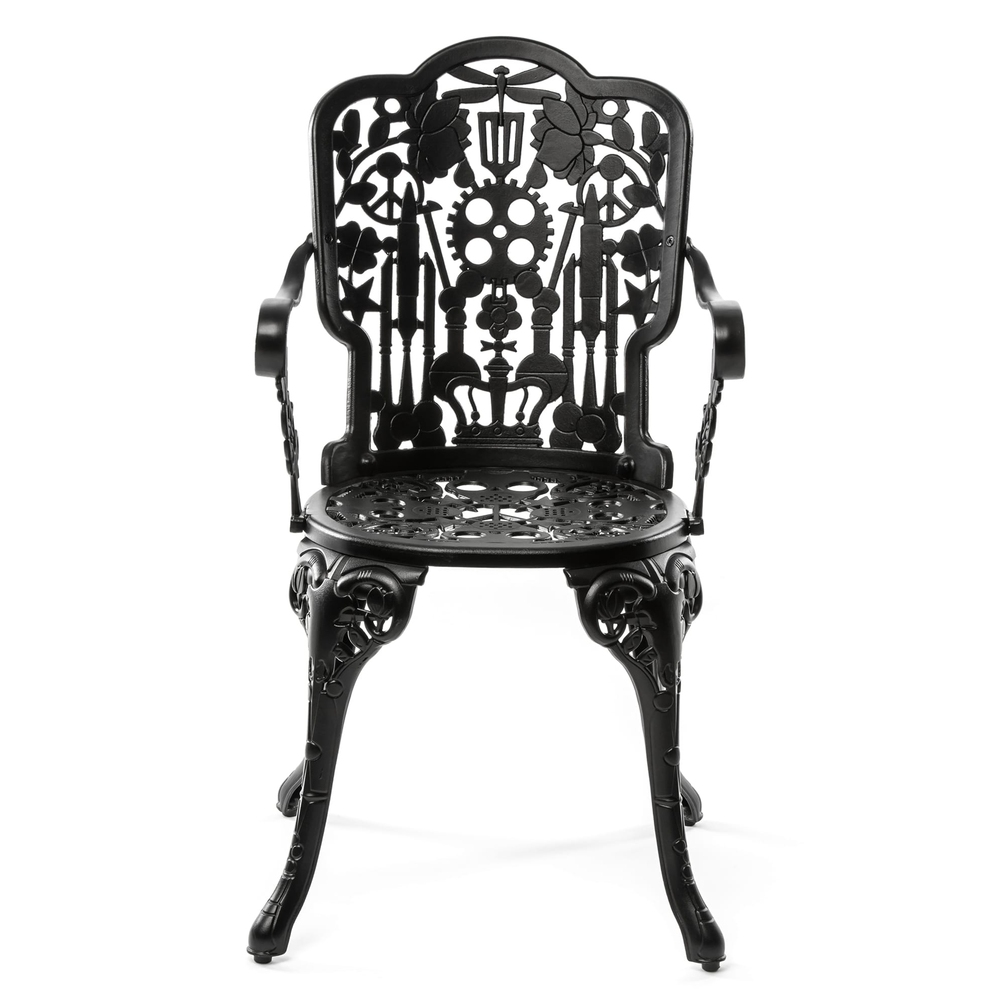 Industry Collection ALUMINIUM ARMCHAIR - BLACK by DEKOR - Resin Society