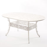 Industry Collection ALUMINIUM OVAL TABLE - WHITE by DEKOR - product image 2 for Resin Society