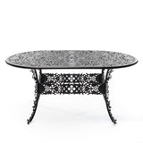 Industry Collection ALUMINIUM OVAL TABLE - BLACK by DEKOR - main product image for Resin Society