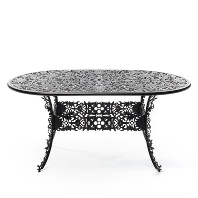 Industry Collection ALUMINIUM OVAL TABLE - BLACK by DEKOR - Resin Society
