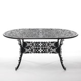 Industry Collection ALUMINIUM OVAL TABLE - BLACK by DEKOR - product image 2 for Resin Society