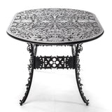 Industry Collection ALUMINIUM OVAL TABLE - BLACK by DEKOR - product image 4 for Resin Society