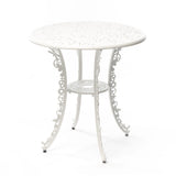 Industry Collection ALUMINIUM TABLE - WHITE ø Cm.70 h.74 by DEKOR - main product image for Resin Society
