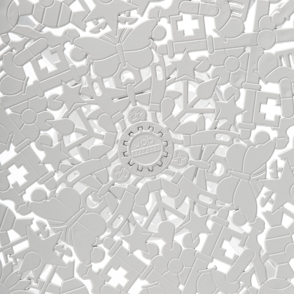Industry Collection ALUMINIUM TABLE - WHITE ø Cm.70 h.74 by DEKOR - product image 4 for Resin Society