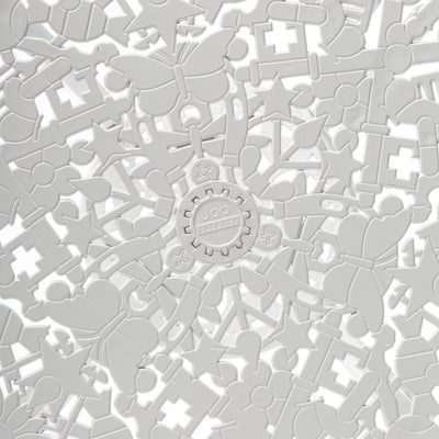 Industry Collection ALUMINIUM TABLE - WHITE ø Cm.70 h.74 detail image - Resin Society