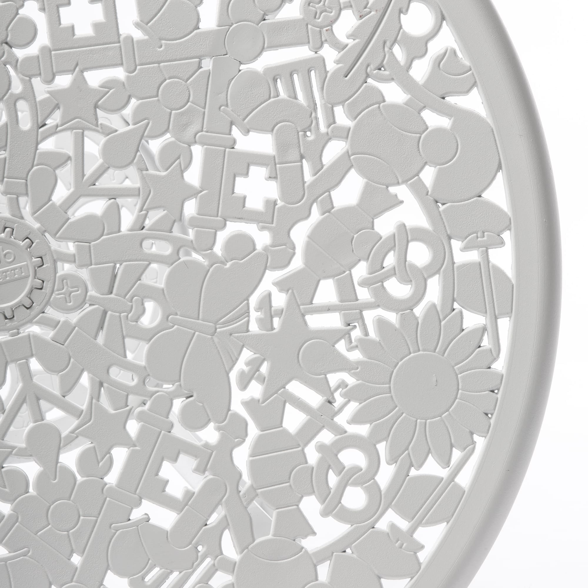 Industry Collection ALUMINIUM TABLE - WHITE ø Cm.70 h.74 by DEKOR - product image 3 for Resin Society