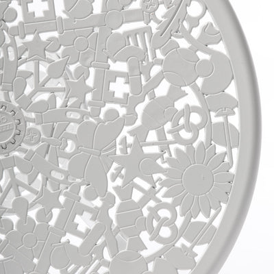 Industry Collection ALUMINIUM TABLE - WHITE ø Cm.70 h.74 detail image - Resin Society