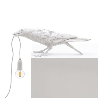 Bird Lamp White Playing by DEKOR - Resin Society