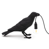 Bird Lamp Black Waiting OUTDOOR by DEKOR - Resin Society