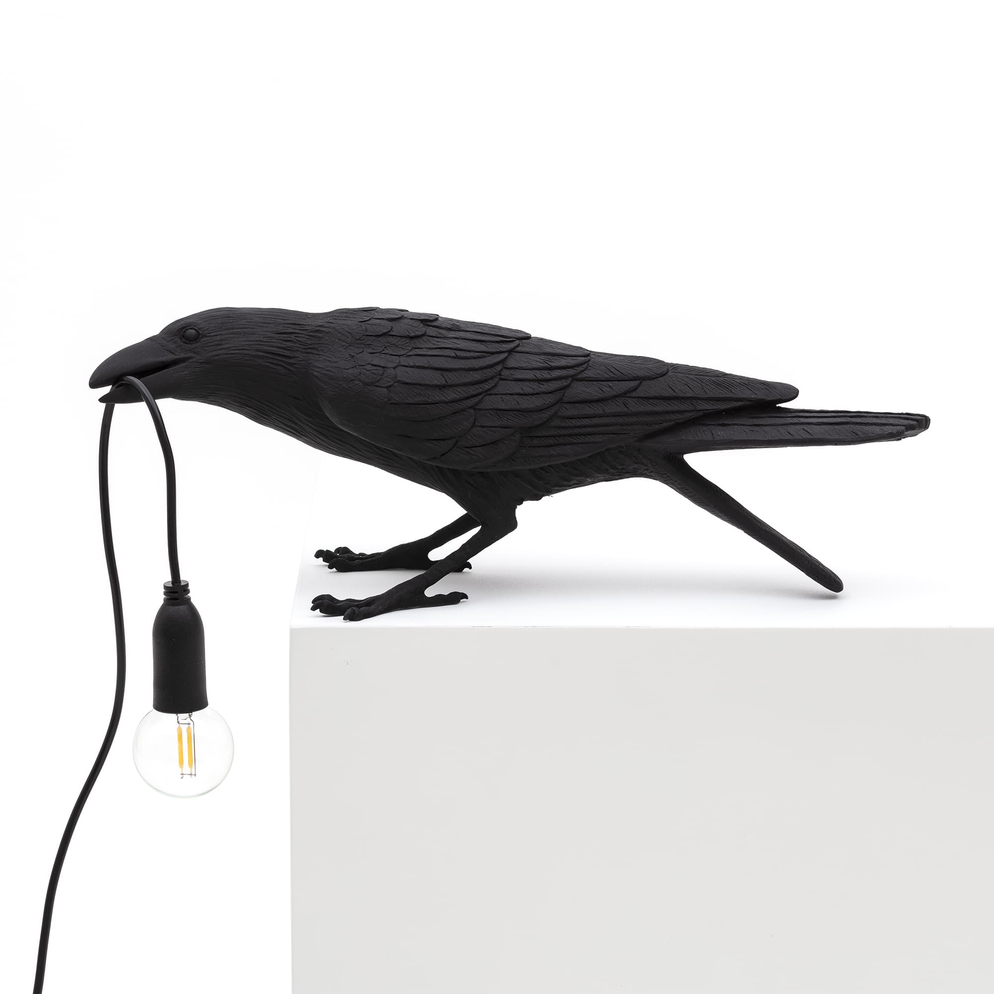 Bird Lamp Black Playing by DEKOR - Resin Society