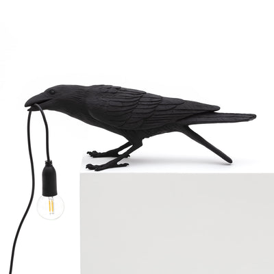 Bird Lamp Black Playing by DEKOR - Resin Society