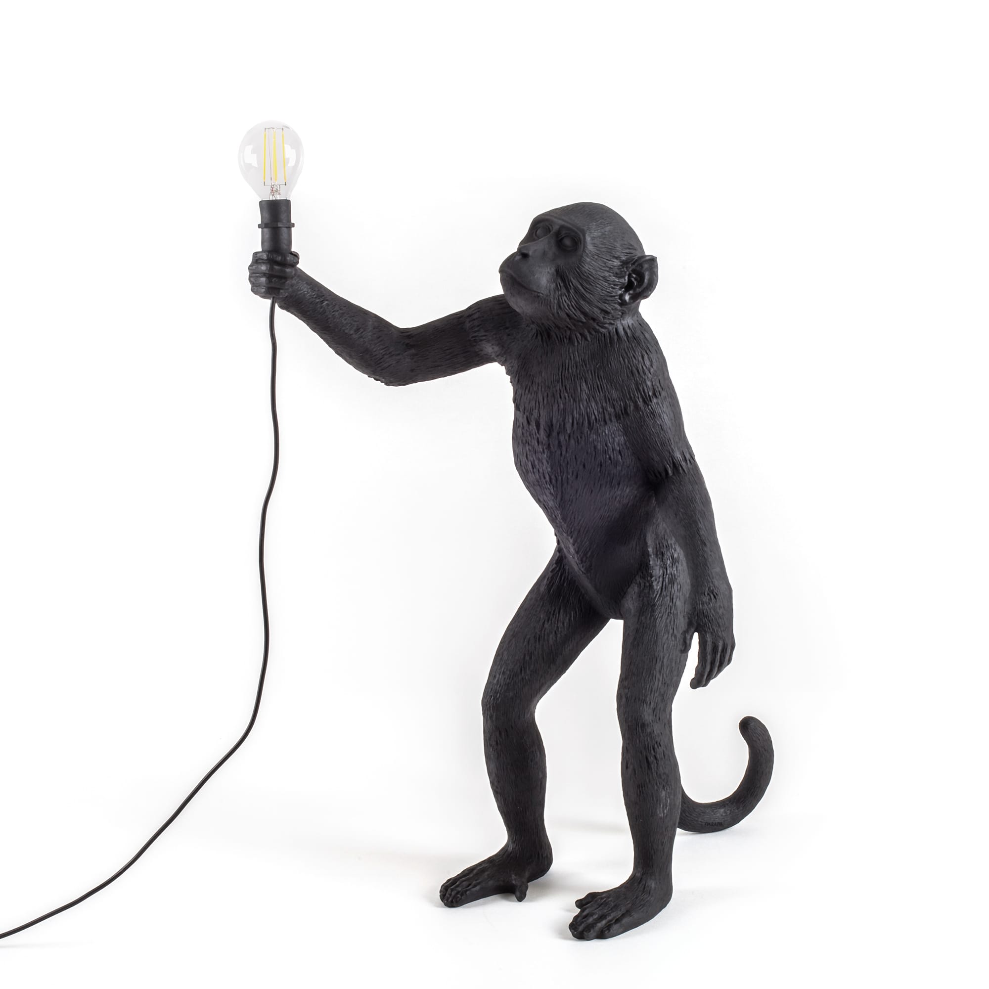 The Monkey Lamp Black Standing Version by DEKOR - main product image for Resin Society