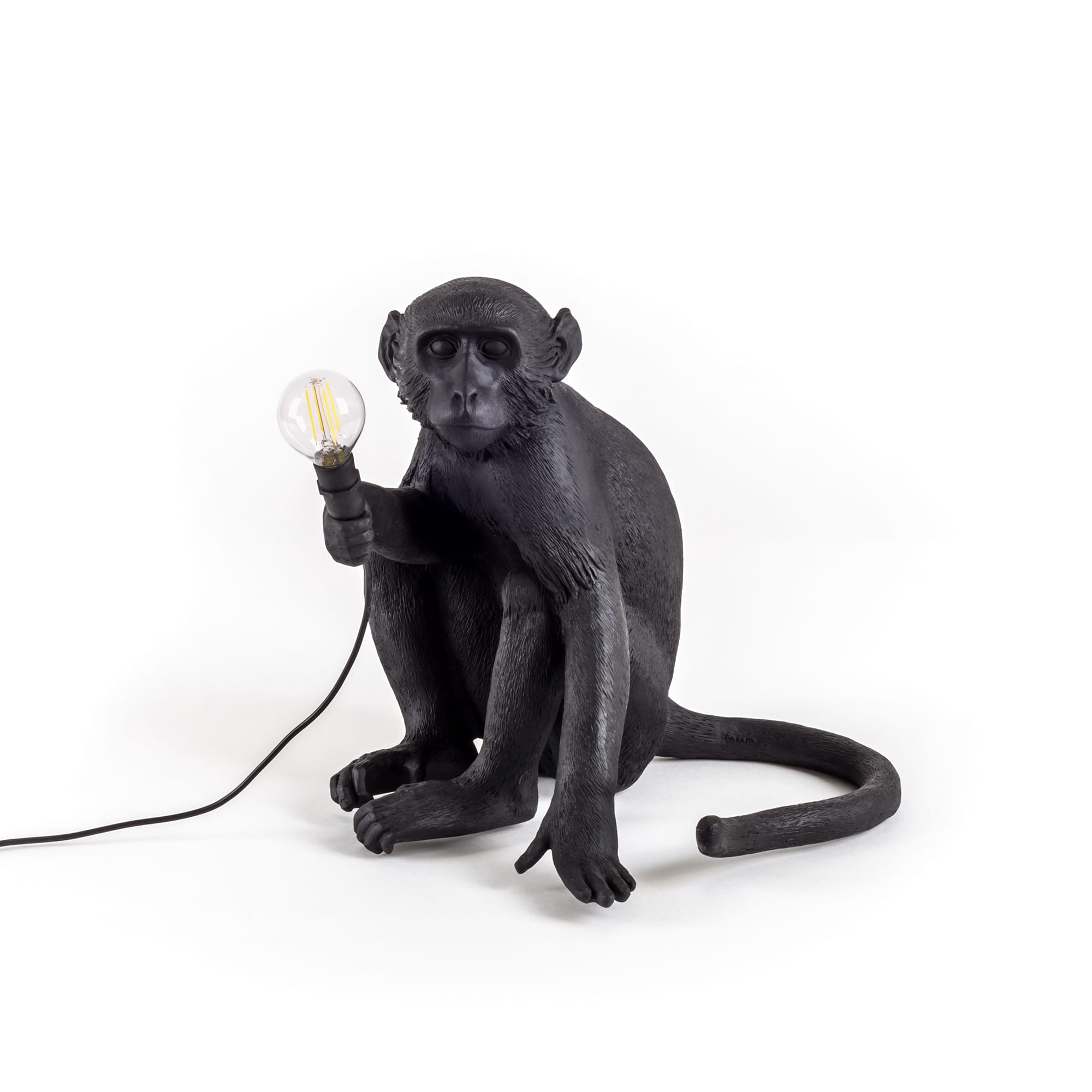 The Monkey Lamp Black Sitting Version by DEKOR - main product image for Resin Society