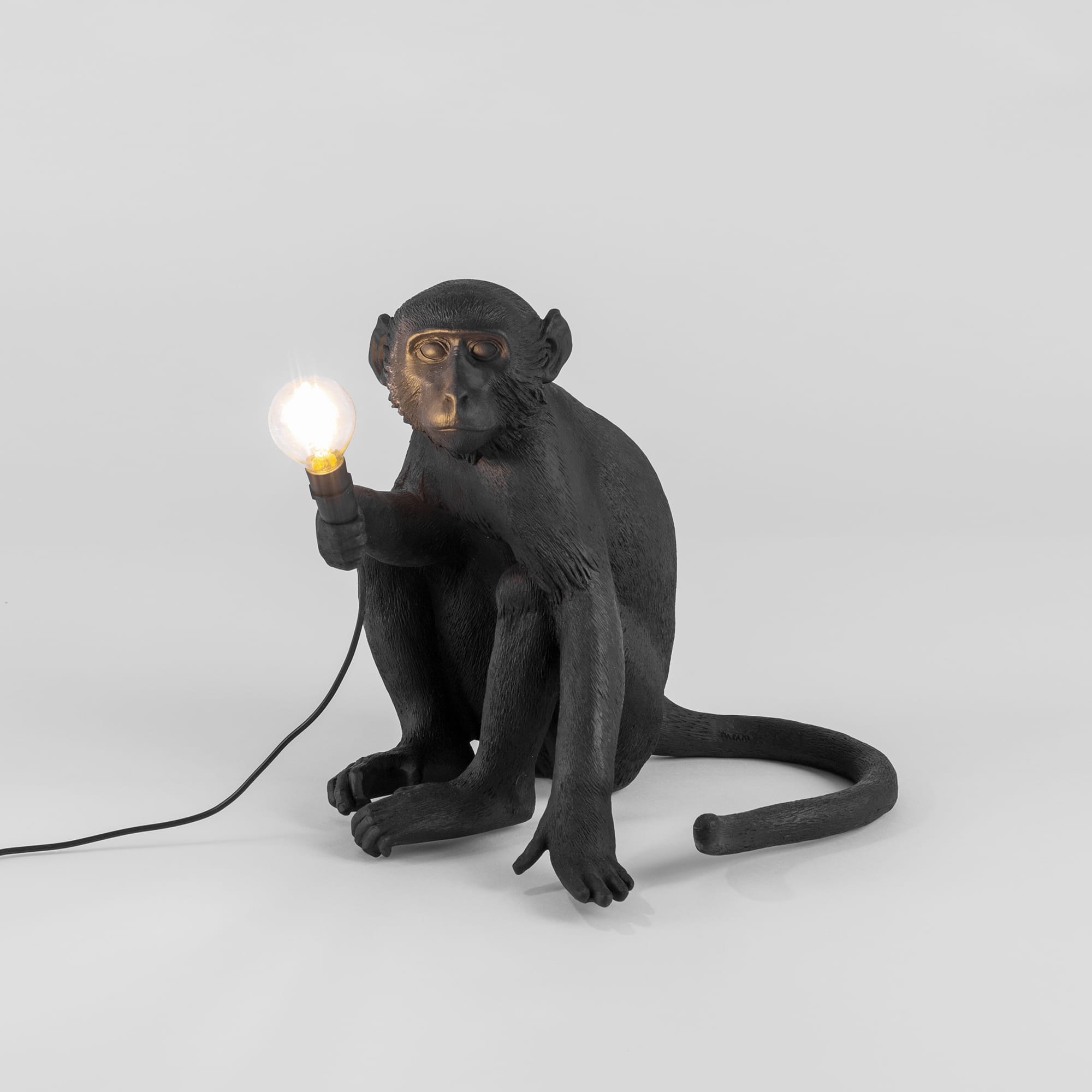 The Monkey Lamp Black Sitting Version by DEKOR - product image 2 for Resin Society