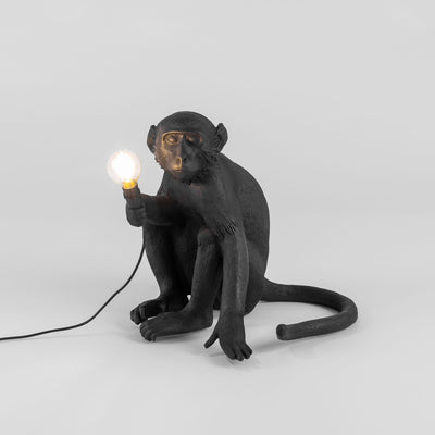 The Monkey Lamp Black Sitting Version by DEKOR - product image 2 for Resin Society