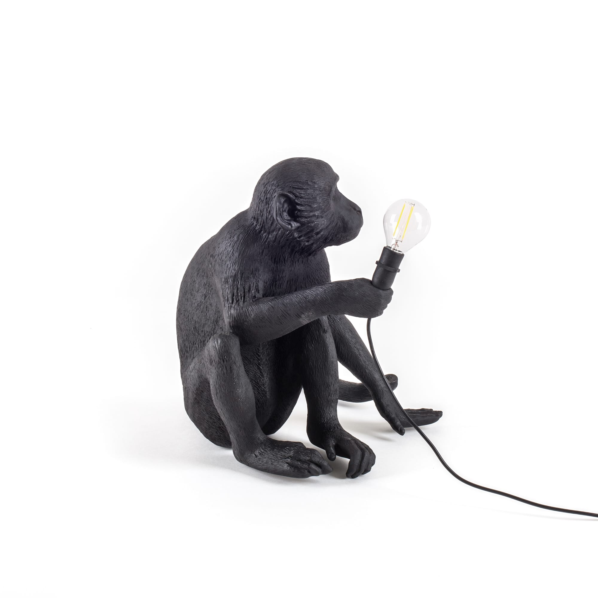 The Monkey Lamp Black Sitting Version by DEKOR - product image 6 for Resin Society