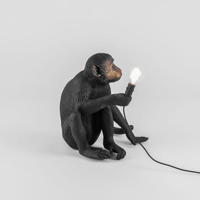 The Monkey Lamp Black Sitting Version by DEKOR - product image 5 for Resin Society
