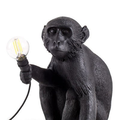 The Monkey Lamp Black Sitting Version by DEKOR - product image 3 for Resin Society