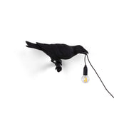 Bird Lamp Black Looking Right OUTDOOR detail image - Resin Society
