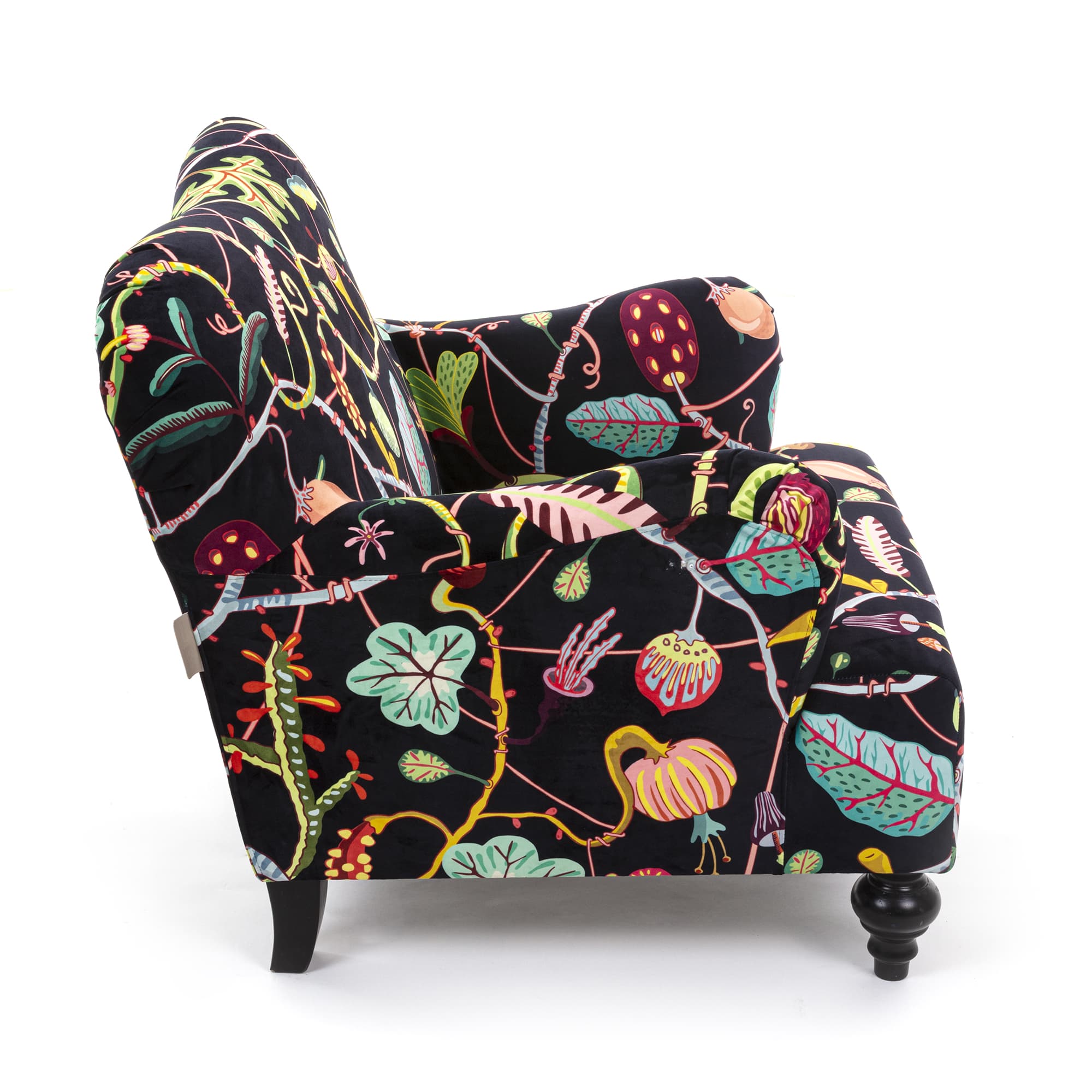 Botanical Diva Armchair Black detail image - Resin Society