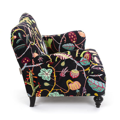 Botanical Diva Armchair Black detail image - Resin Society