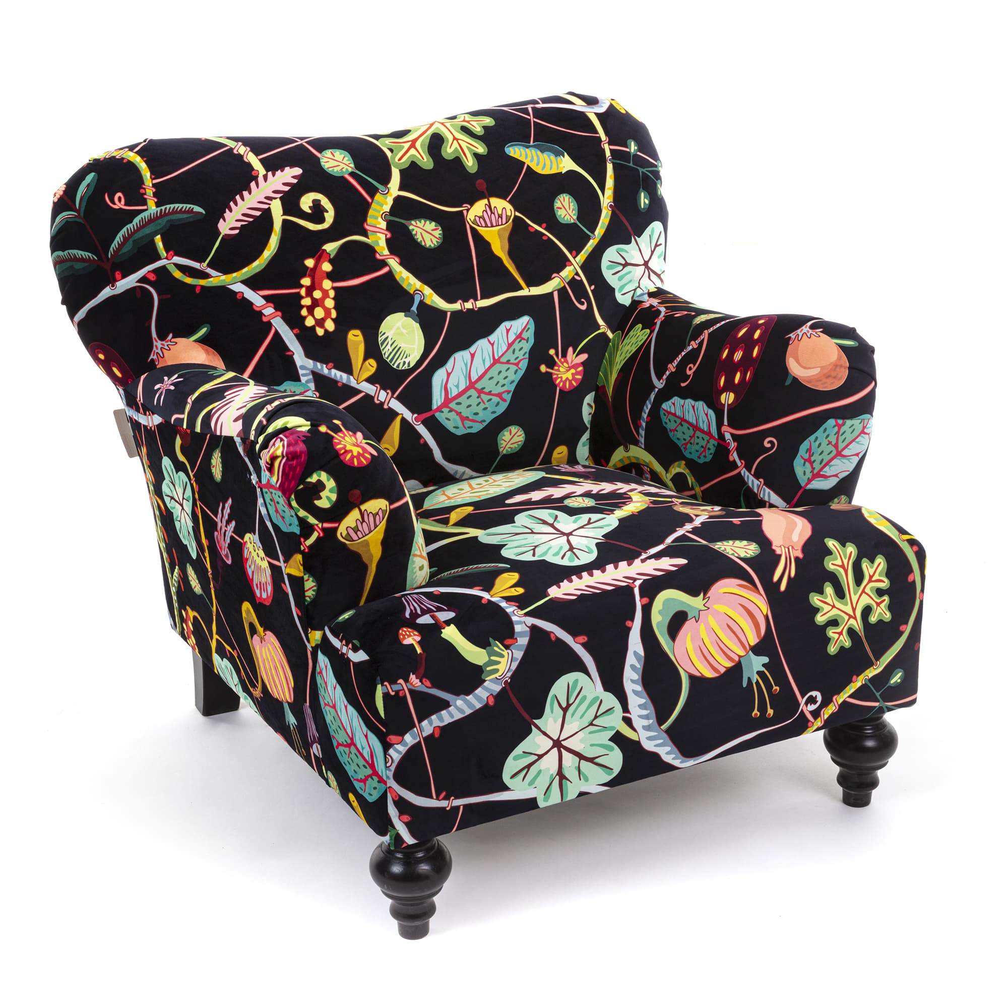 Botanical Diva Armchair Black detail image - Resin Society