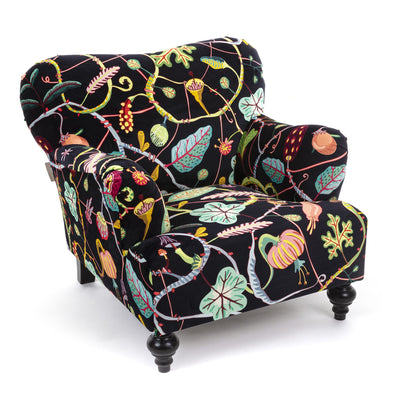 Botanical Diva Armchair Black detail image - Resin Society