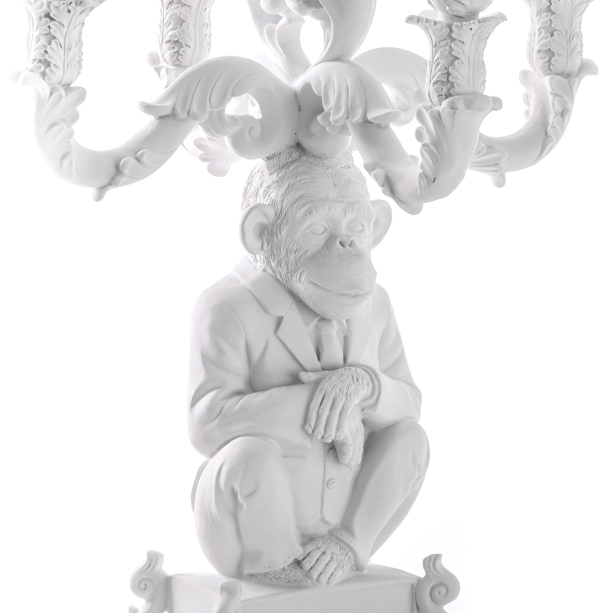 Burlesque Chimp White detail image - Resin Society