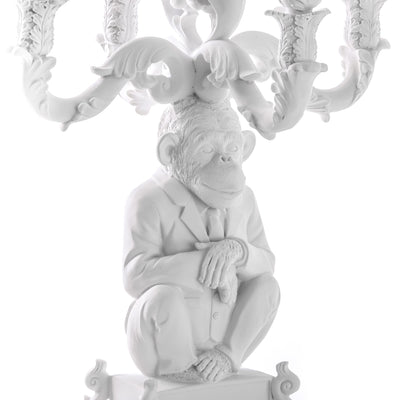 Burlesque Chimp White detail image - Resin Society
