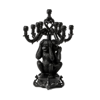Giant Burlesque 3 Monkeys Black by DEKOR - Resin Society