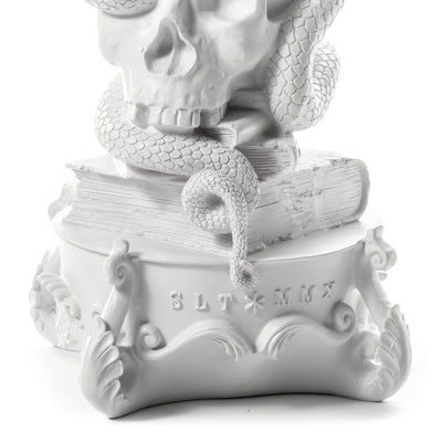 Giant Burlesque Skull White detail image - Resin Society