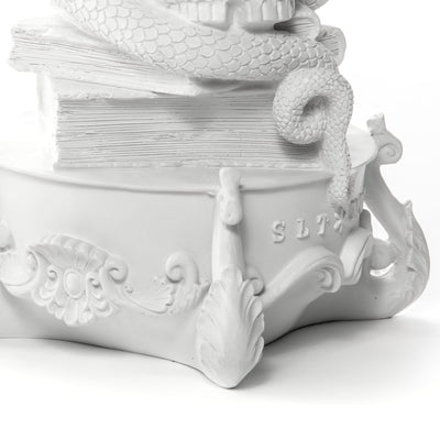 Giant Burlesque Skull White detail image - Resin Society