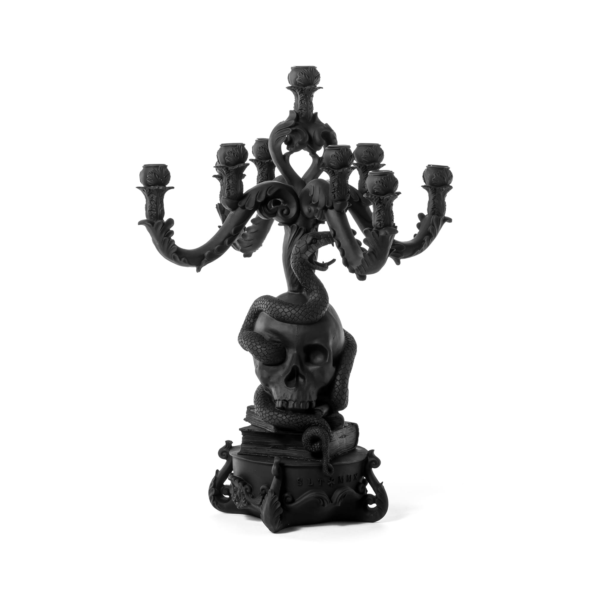 Giant Burlesque Skull Black by DEKOR - Resin Society
