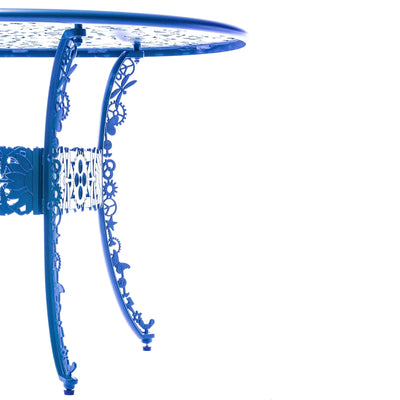 Industry Collection ALUMINIUM OVAL TABLE - SKY BLUE detail image - Resin Society