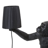 Monkey Lampshade Black detail image - Resin Society