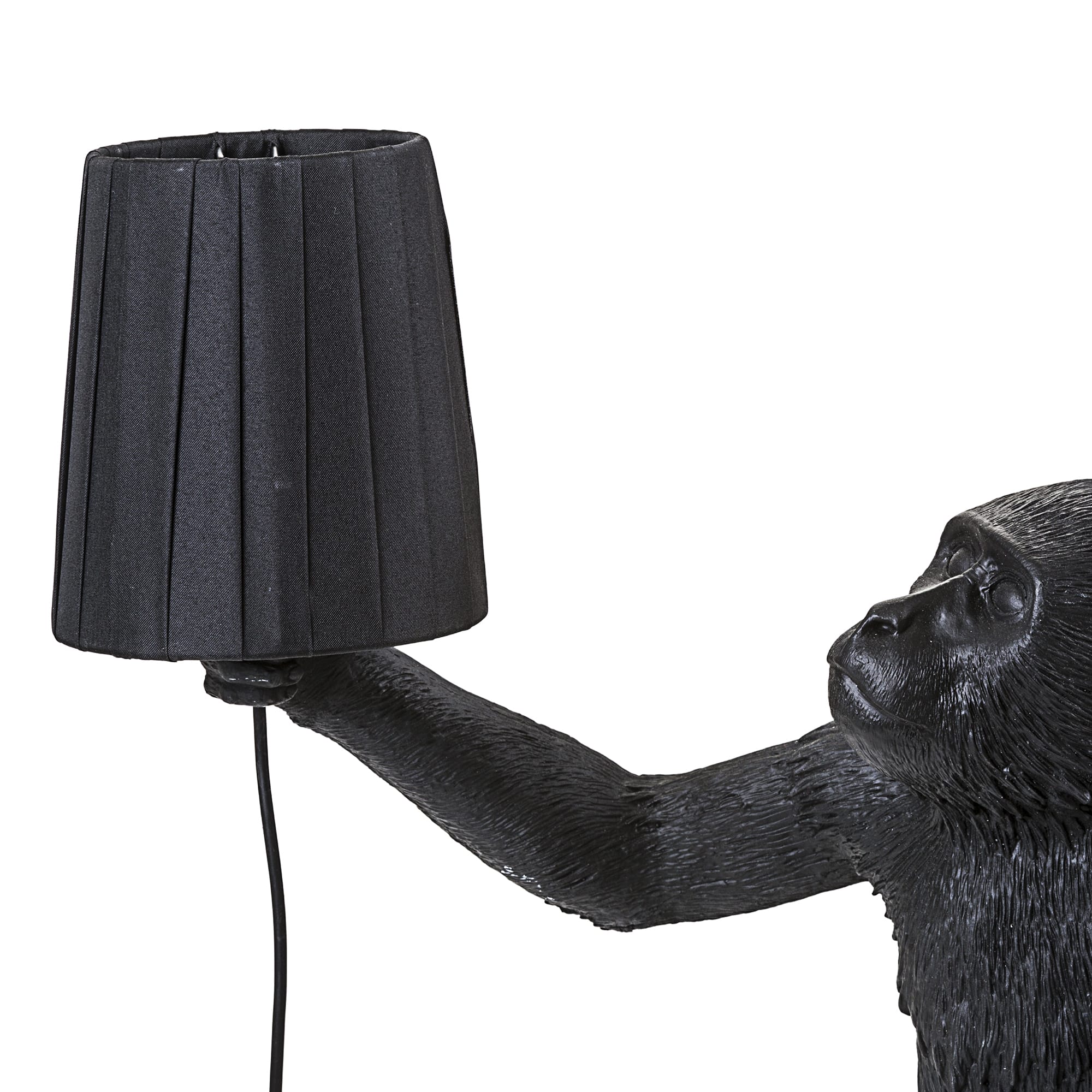 Monkey Lampshade Black detail image - Resin Society