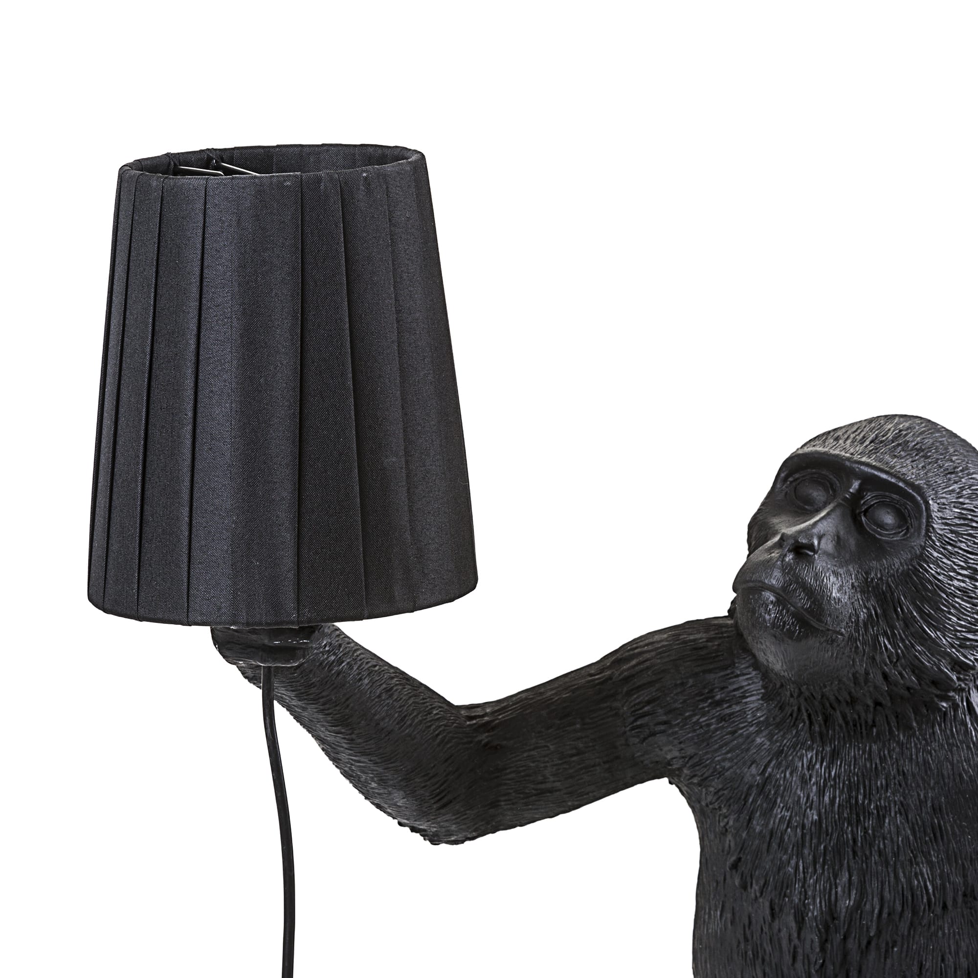 Monkey Lampshade Black detail image - Resin Society