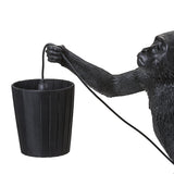 Monkey Lampshade Black detail image - Resin Society