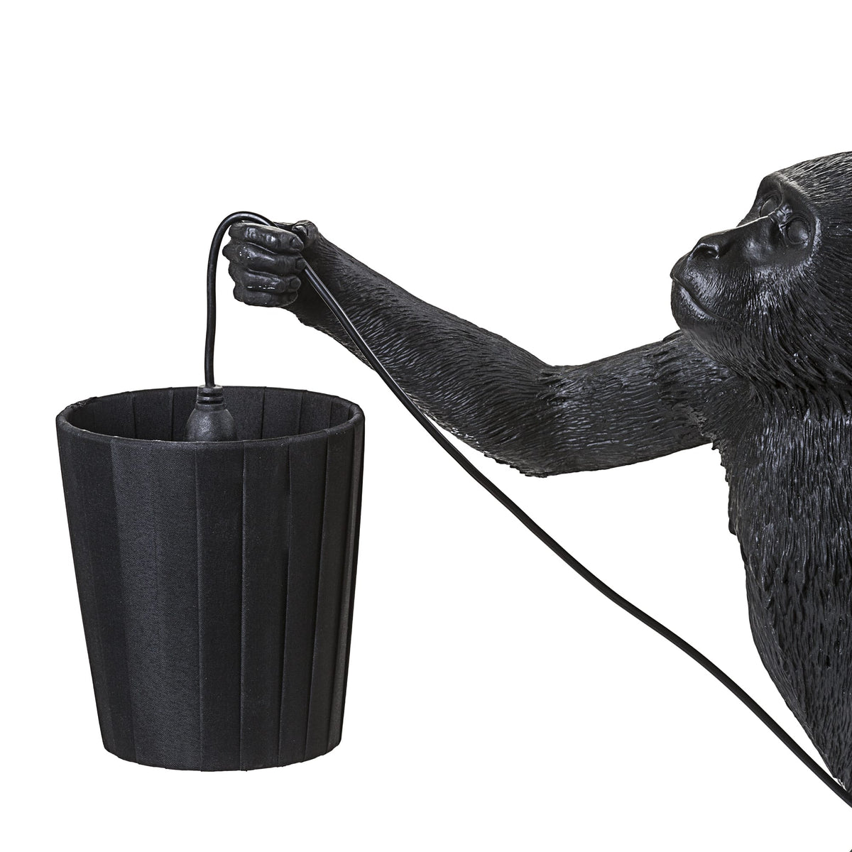 Monkey Lampshade Black detail image - Resin Society