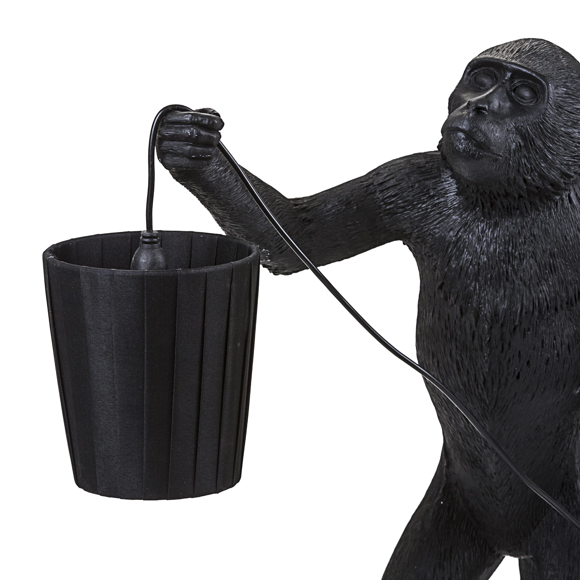 Monkey Lampshade Black detail image - Resin Society