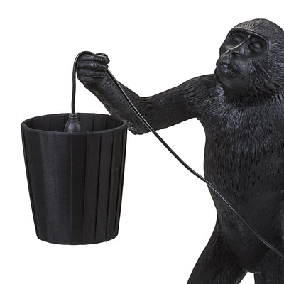 Monkey Lampshade Black detail image - Resin Society