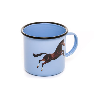 Enamel Mug Horse detail image - Resin Society
