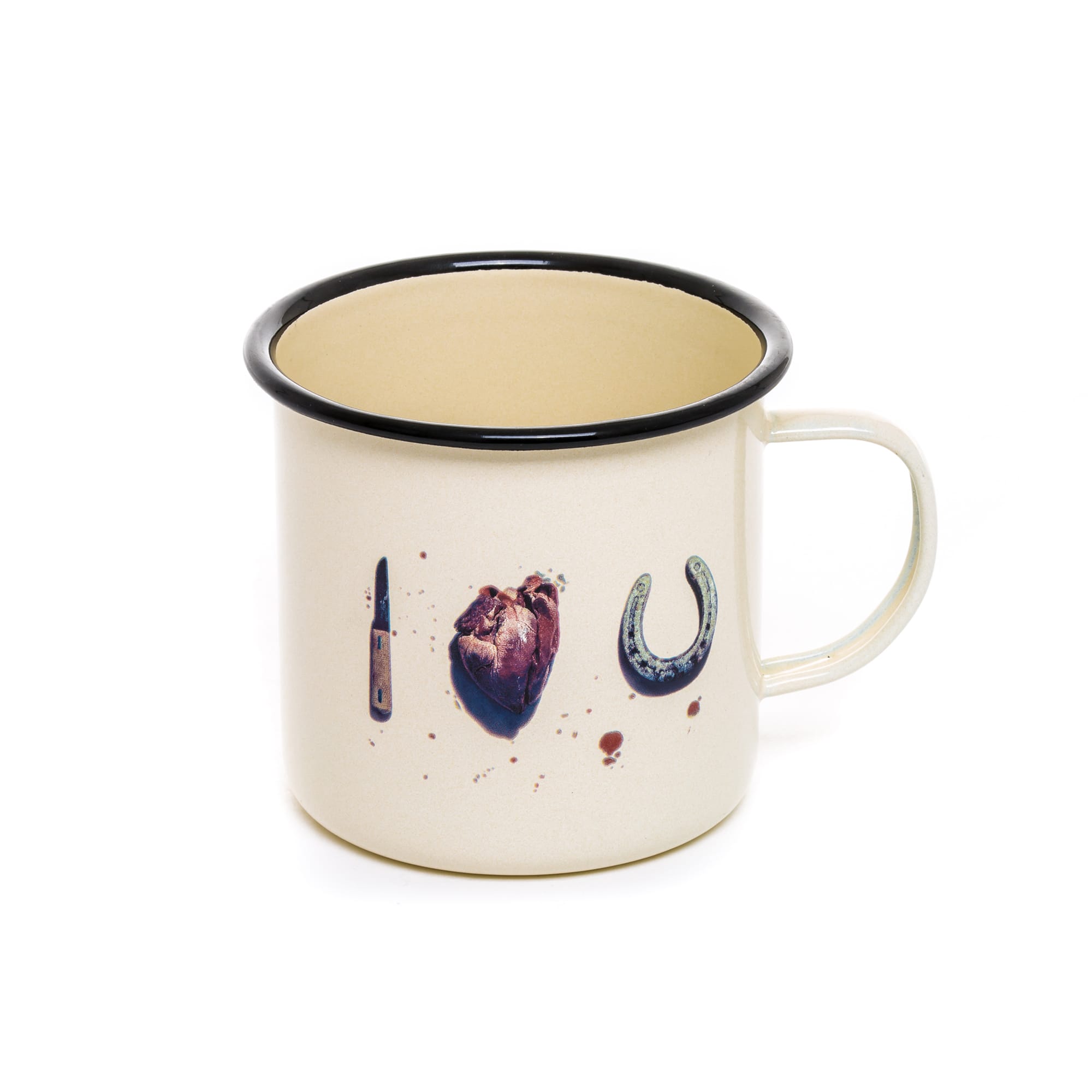 Enamel Mug I love u by DEKOR - Resin Society