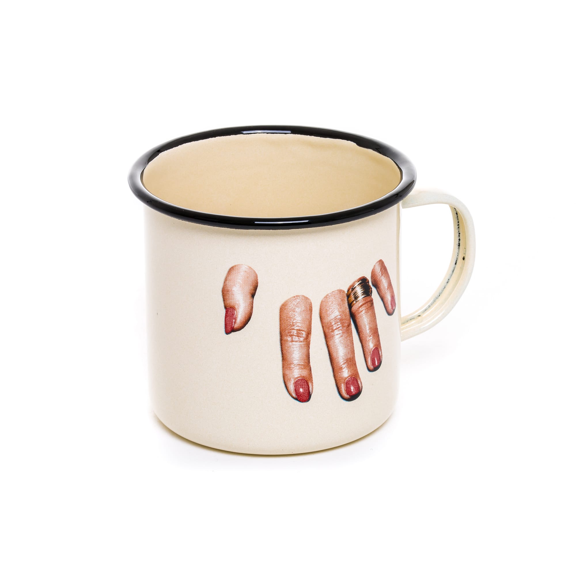 Enamel Mug Fingers detail image - Resin Society