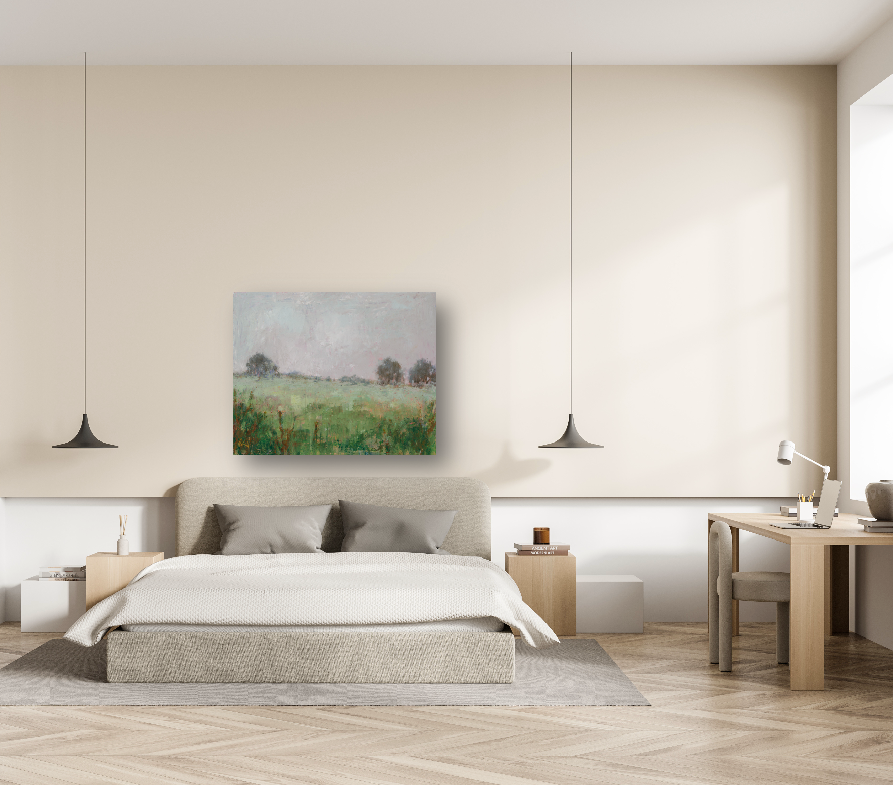 Serenity of Green Artist Enhanced Canvas Print by John Beard Collection - product image 2 for Resin Society