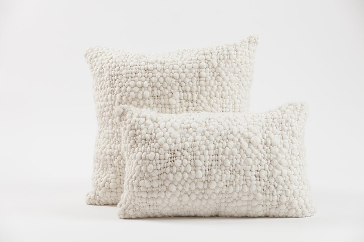 Alma Cable Knit Throw Pillow by Homelosophy