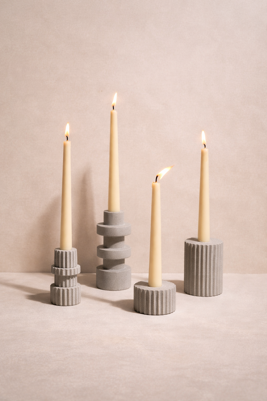 Sandstone Candle Holders by MESO