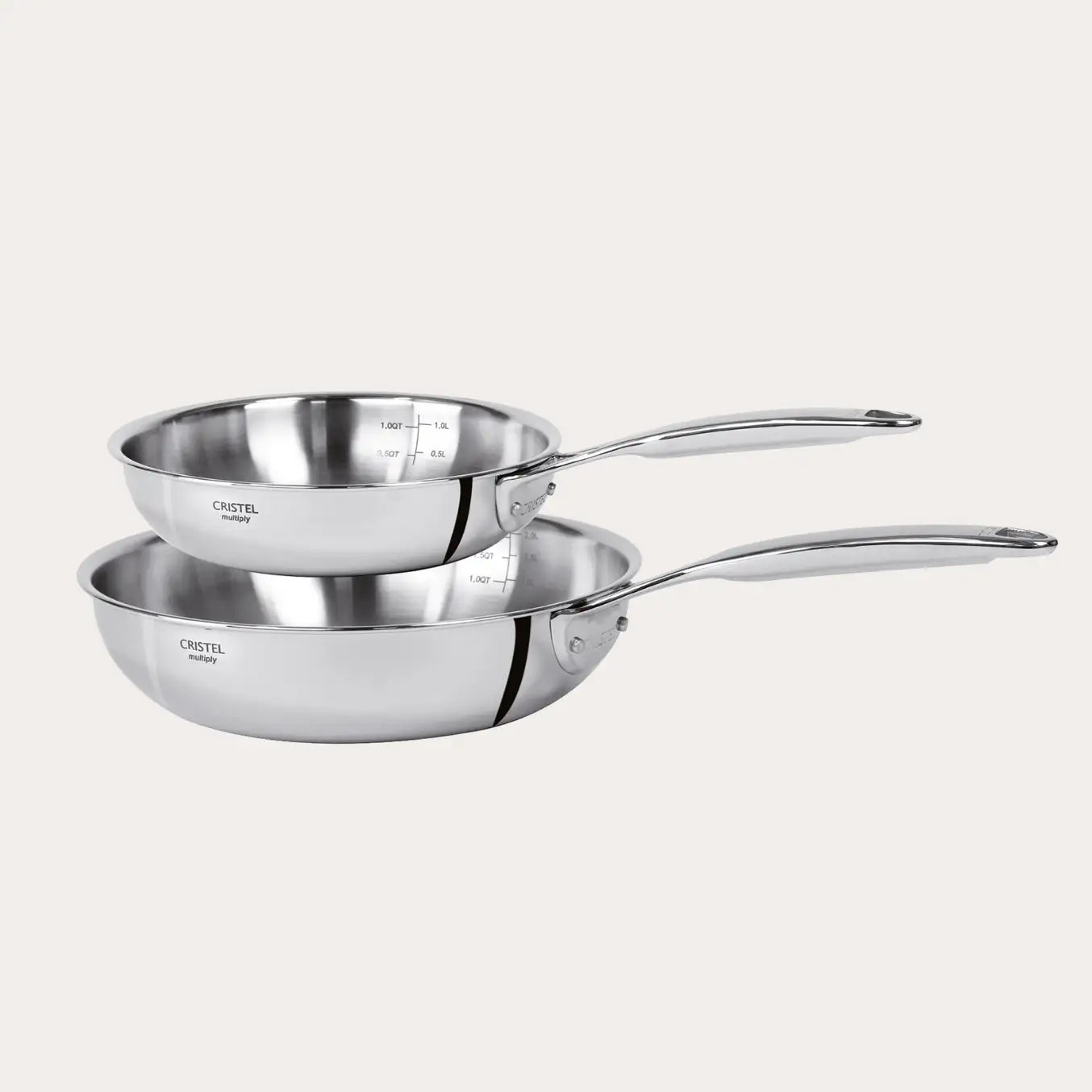 Set of 2 deep frying pans by CRISTEL USA - main product image for Resin Society